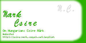 mark csire business card
